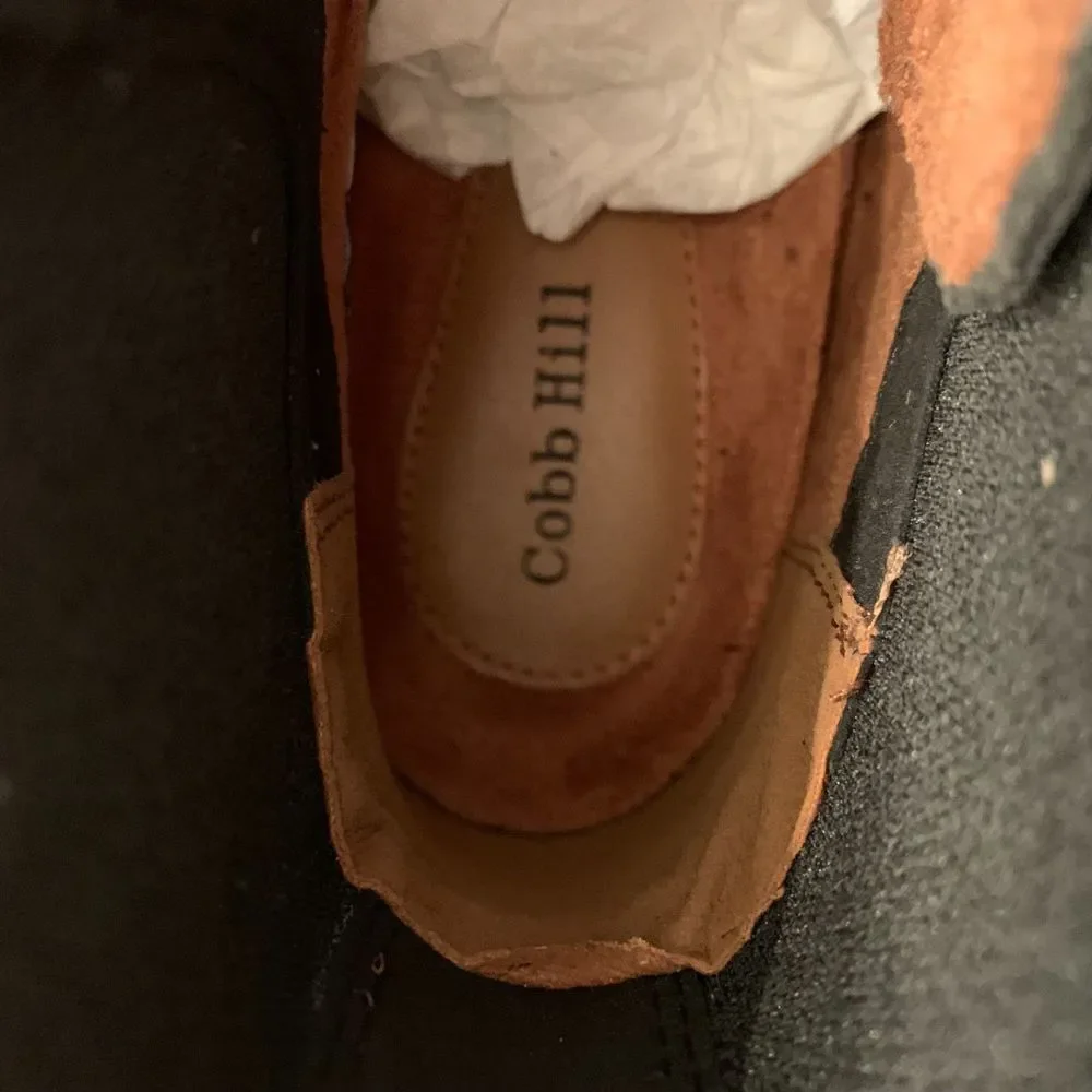 Cobb Hill‎ Women's Nubuck Leather Center Zip Ankle Waterproof Boots Size 6